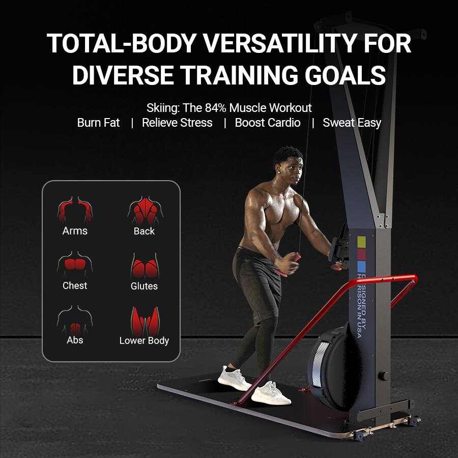 TOTAL-BODY VERSATILITY FOR DIVERSE TRAINING GOALS

Skiing: The 84% Muscle Workout

Burn Fat | Relieve Stress | Boost Cardio | Sweat Easy

Arms | Back | Chest | Glutes | Abs | Lower Body

RIGIDFIT USA