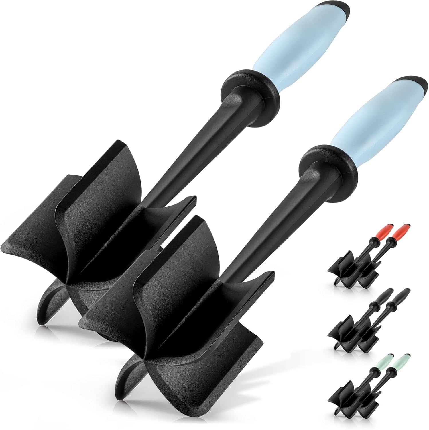 Zulay Kitchen - 2 Pack Ground Beef Chopper Tool Hamburger Smasher Tool - Light Blue price history on PriceWatchPro