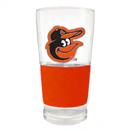 Great American Products - Baltimore Orioles 22oz. Pilsner Glass with Silicone Grip - Orange