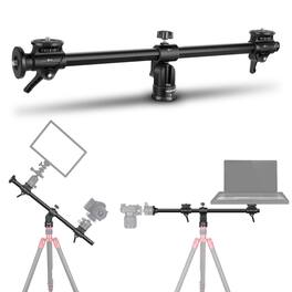 Neewer - 30" Horizontal Tripod Center Axis, 360° Rotatable, 180° Adjustable, 22lb Load - Black