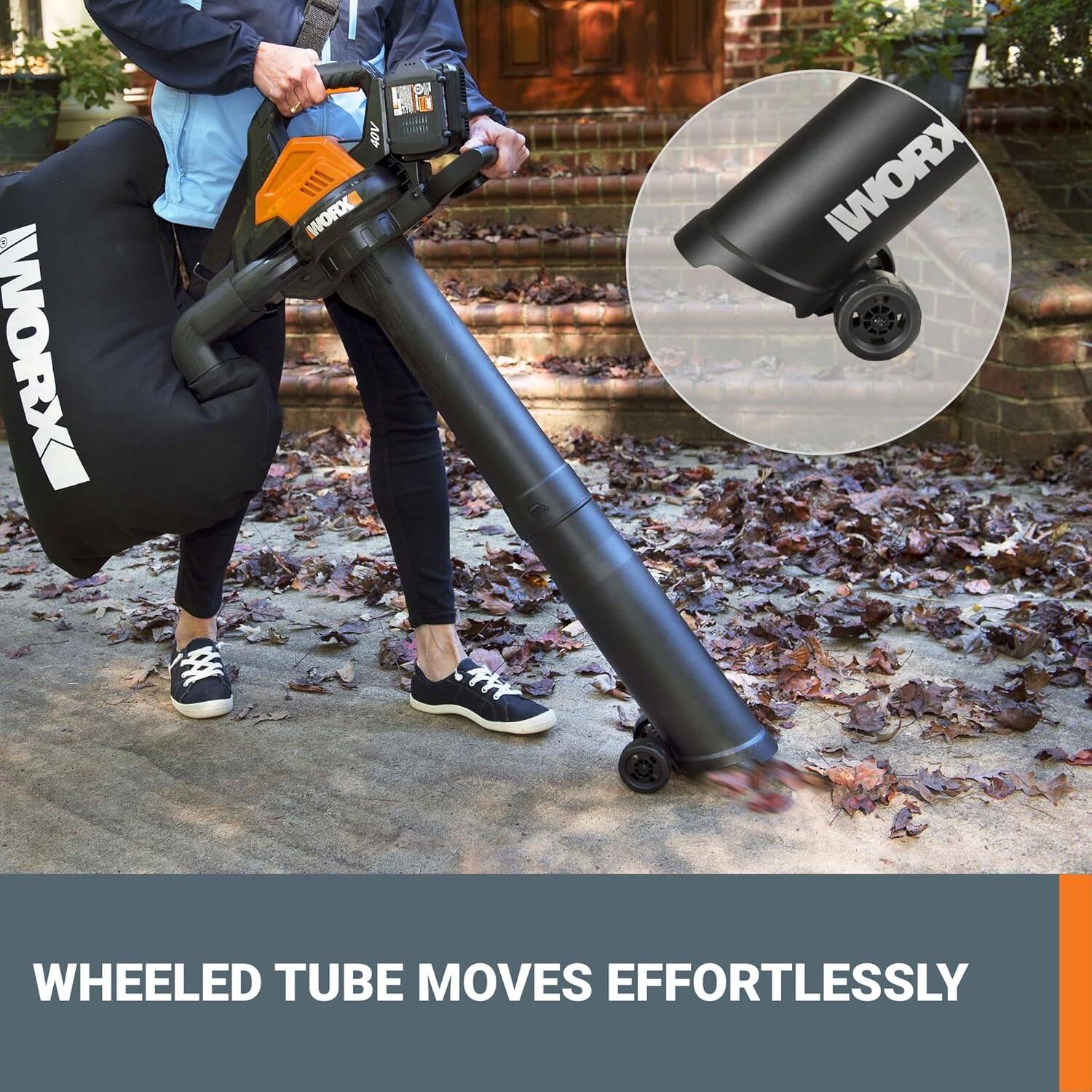 "WORX" WORK TUBE MOVES EFFORTLESSLY