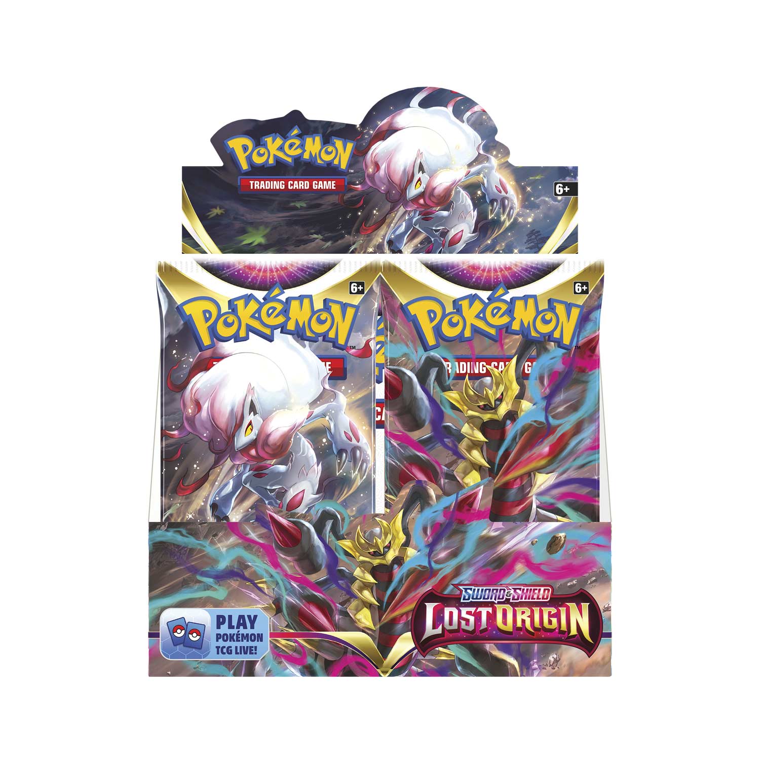 Pokémon Trading Card Game  
6+  
Pokémon Trading Card Game  
6+  
Pokémon Trading Card Game  
6+  
Sword & Shield  
Lost Origin  
Play Pokémon TCG Live!