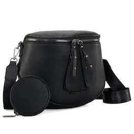 DORLUKFU - Large Crossbody Bags for Women Bum Bag Sling Purse with Adjustable Strap - Black