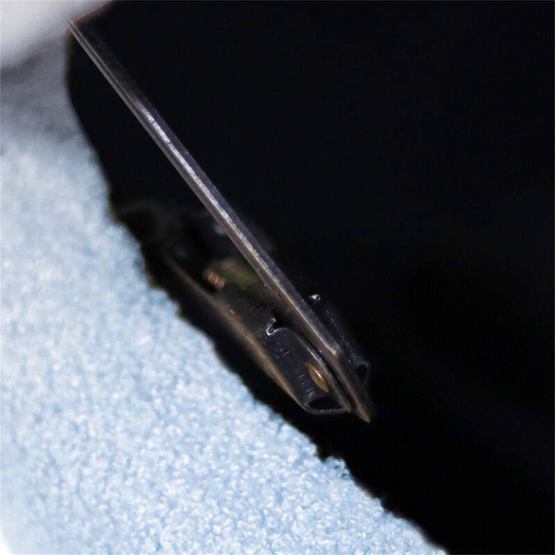 Alt View 4. HTUTWOO - Storage Ottoman Bench for Bedroom - Faux Fur Upholstered Bench with Gold Legs, Padded Storage Bench for Living Room - Blue.