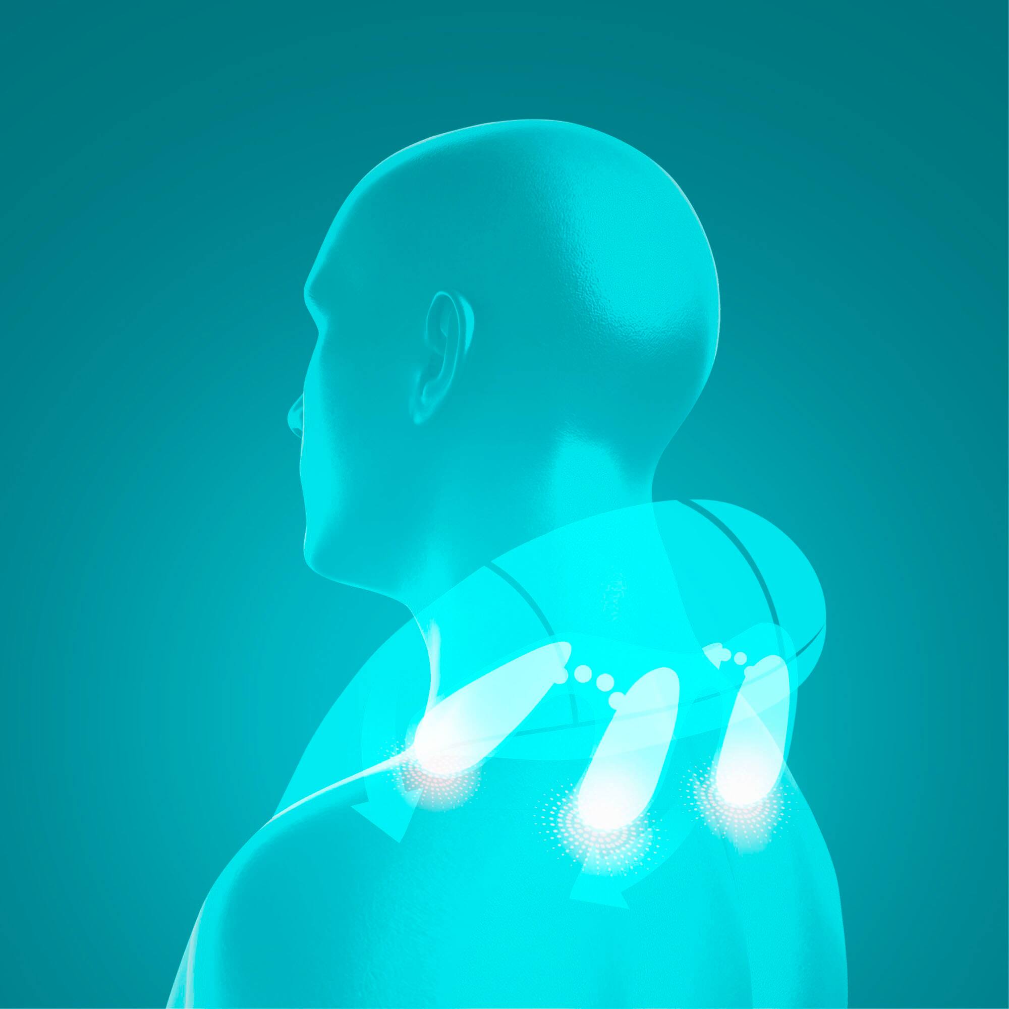 Alt View 13. Homedics - Deep Kneading Rechargeable Neck & Shoulder Massager with Heat - Gray.