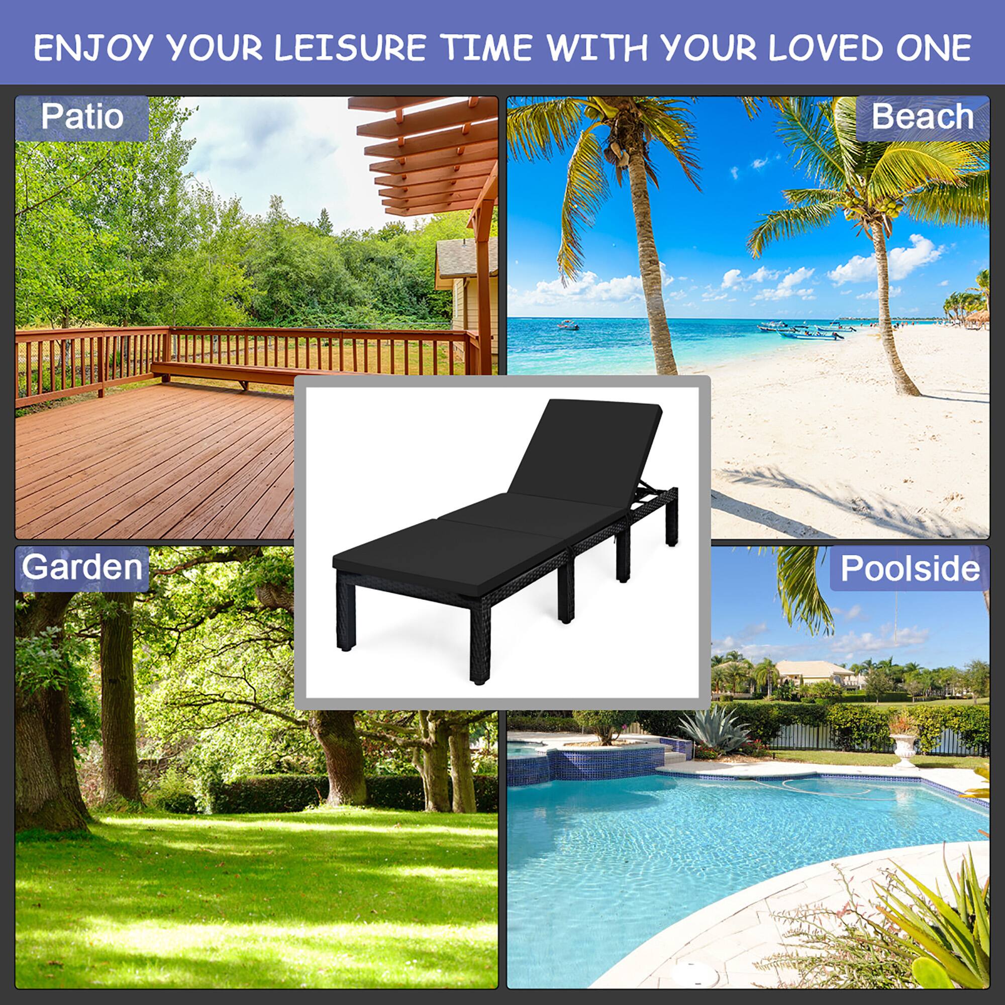 ENJOY YOUR LEISURE TIME WITH YOUR LOVED ONE Patio Beach Garden Poolside