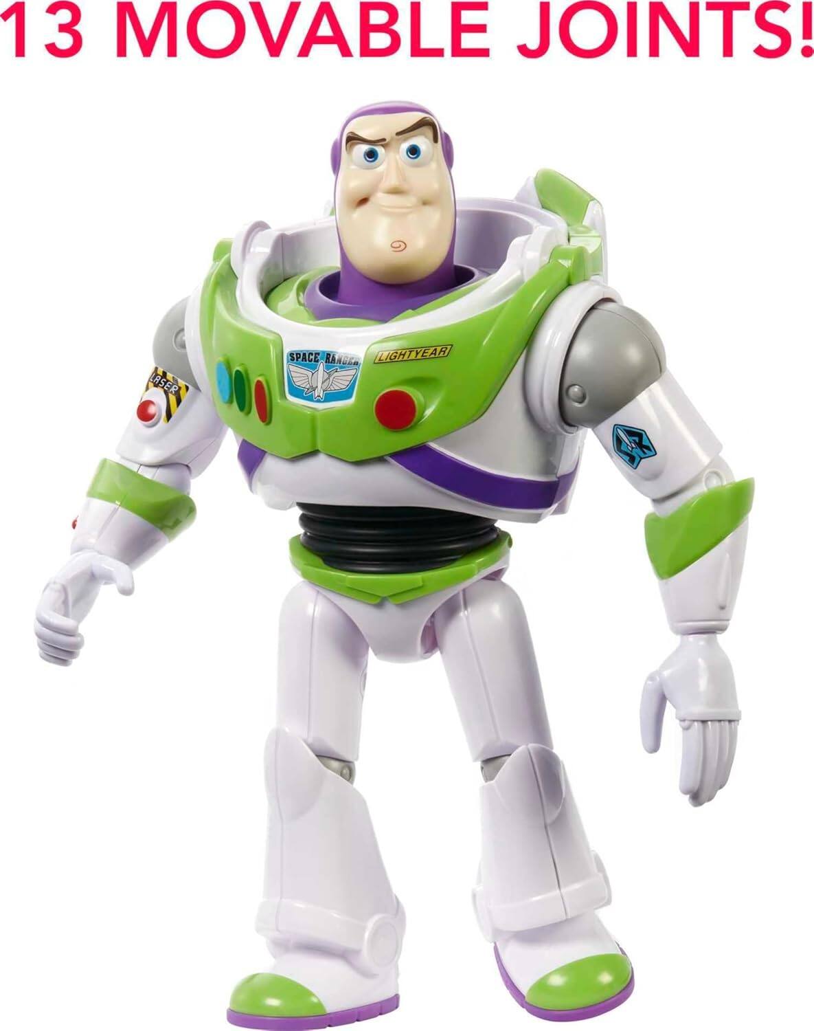 13 MOVABLE JOINTS!  
LASER SPACE RANGE LIGHTYEAR