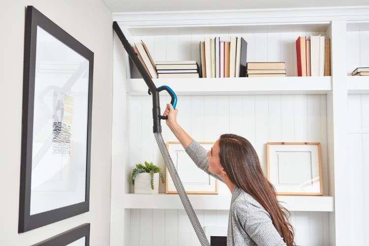 Alt View 4. Eureka - Refurbished NEU250 Max Swivel Upright Vacuum Cleaner - Blue.