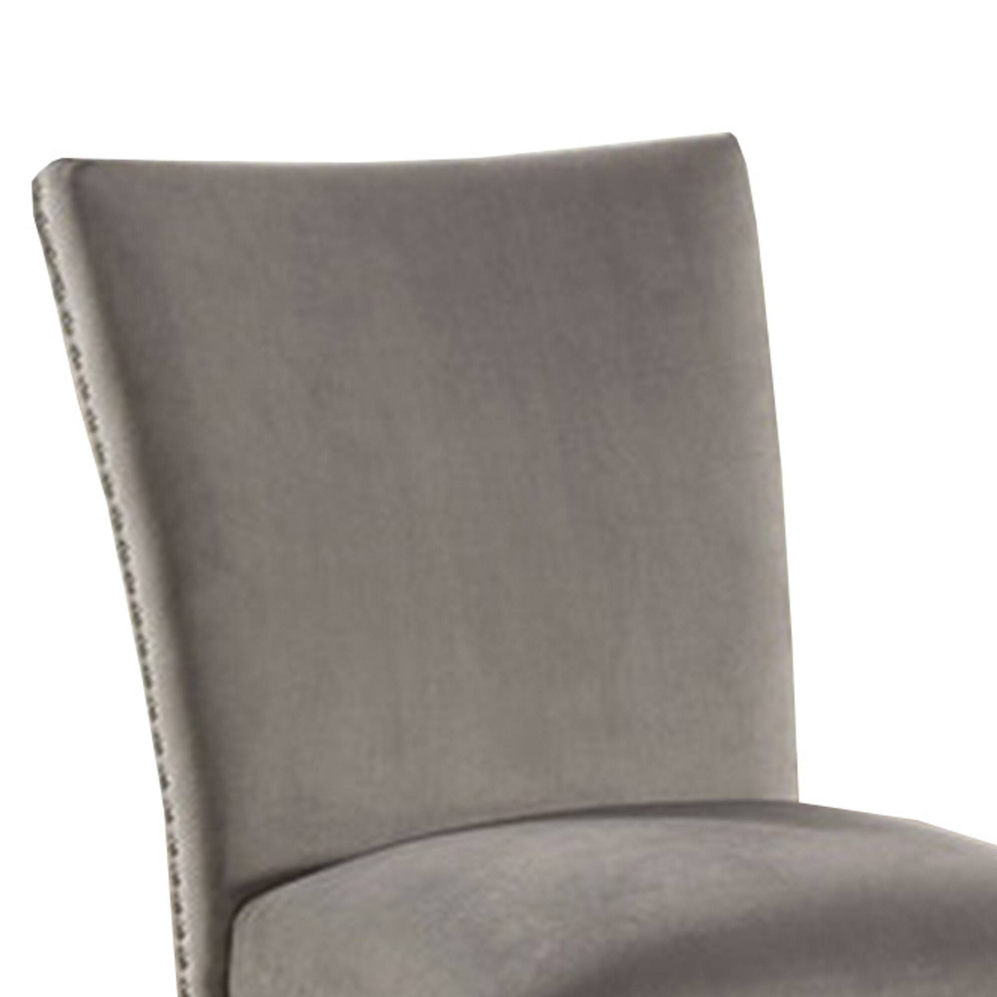 Alt View 1. Manhattan Lane - Counter Height Side Chair with Padded Seating, Set of 2 - Gray.