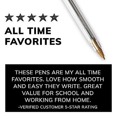 **All Time Favorites**

These pens are my all-time favorites. Love how smooth and easy they write. Great value for school and working from home.  
- Verified Customer 5-Star Rating
