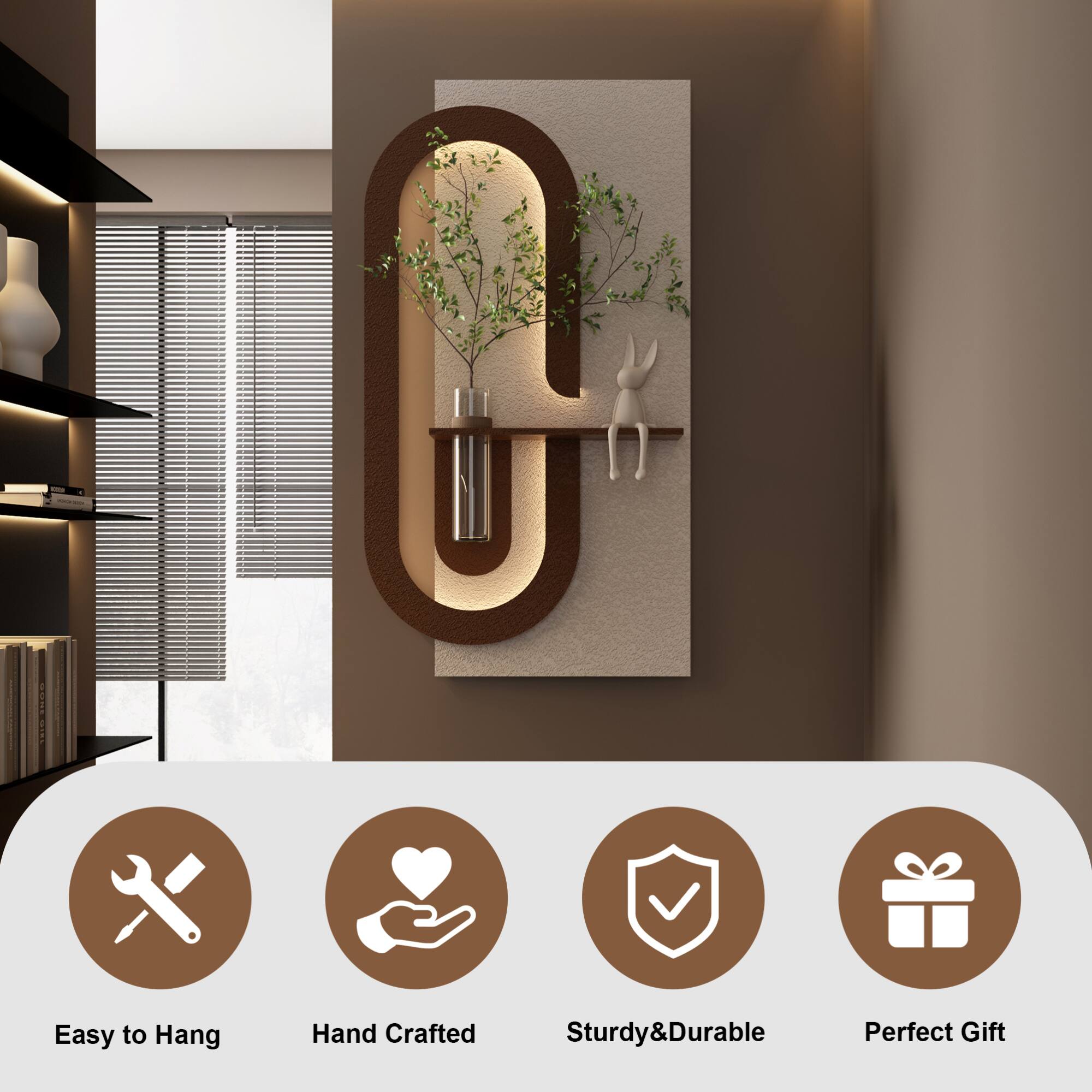 - Easy to Hang
- Hand Crafted
- Sturdy & Durable
- Perfect Gift