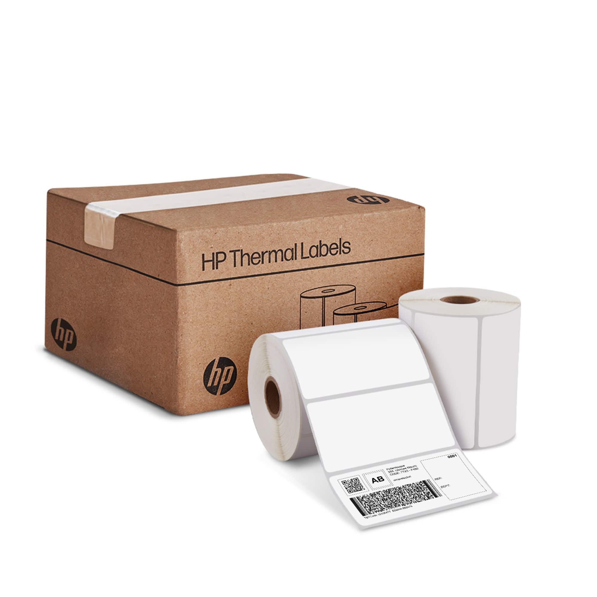 HP - 4 x 2” Direct Thermal Shipping Labels, Multipurpose Thermal Labels, 2 Rolls (1470 Labels)