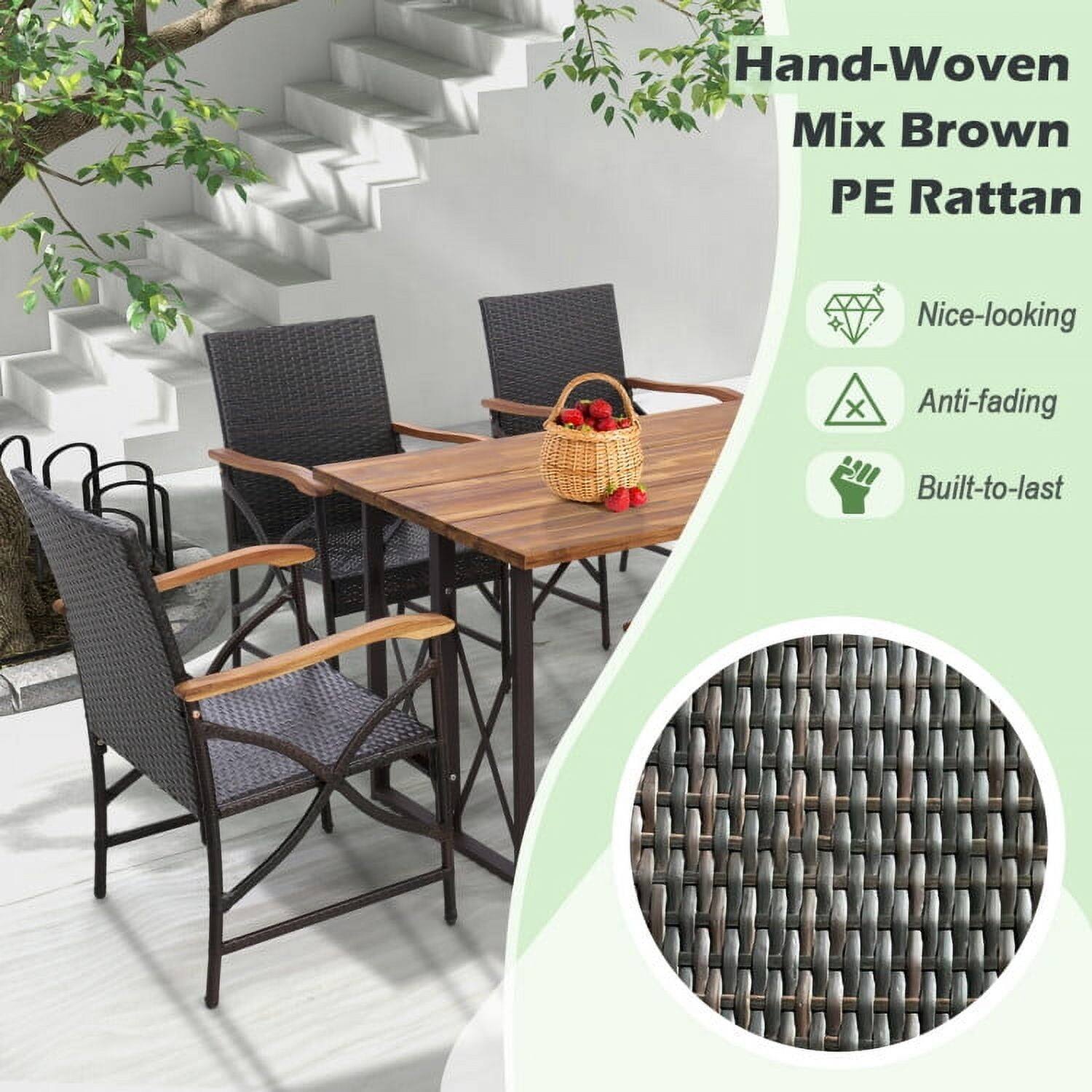 Hand-Woven Mix Brown PE Rattan

- Nice-looking
- Anti-fading
- Built-to-last