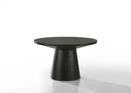 Lilola Home - 22" Jasper Round Coffee Table - Base - Black