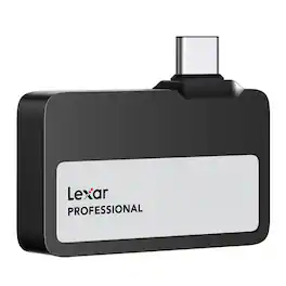 Lexar - 1TB Professional Go USB 3.2 Gen 2 Type-C Portable SSD - Black