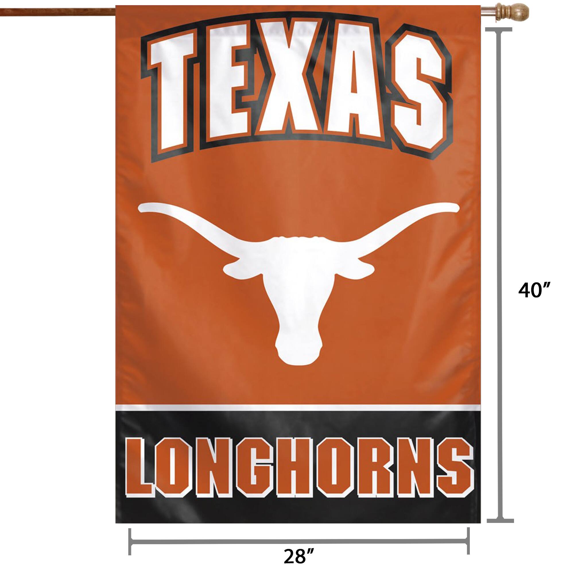 TEXAS  
LONGHORNS  

40"  
28"