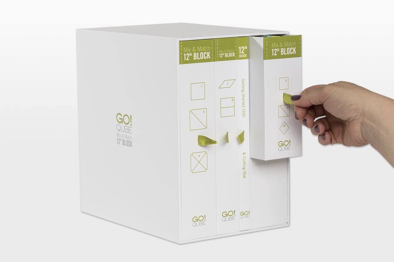 Mix & Match 12" BLOCK, Mix & Match 12" BLOCK, Mix & Match 12" BLOCK, Mix & Match 12" BLOCK, Getting Started DVD, Cutting Mat, GO! QUBE, GO! QUBE, GO! QUBE, GO! QUBE, GO! QUBE