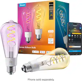 Govee - 500LM RGBWW Smart ST19 LED Bulb 2 Pack