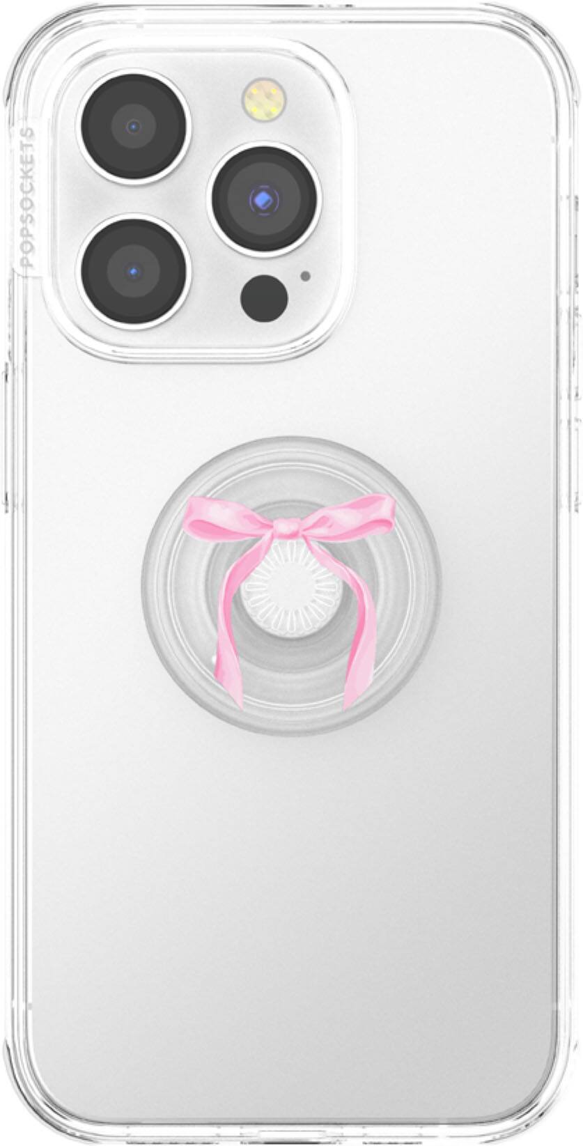 Back. PopSockets - Adhesive PopGrip Universal Grip & Stand for Cell Phones - Pink Bow.