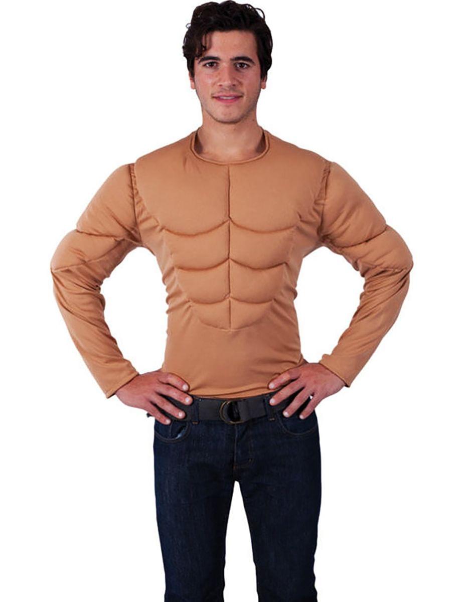 Busy Bee - Padded Muscle Chest Adult Costume Shirt - X-Large - Tan price history on PriceWatchPro