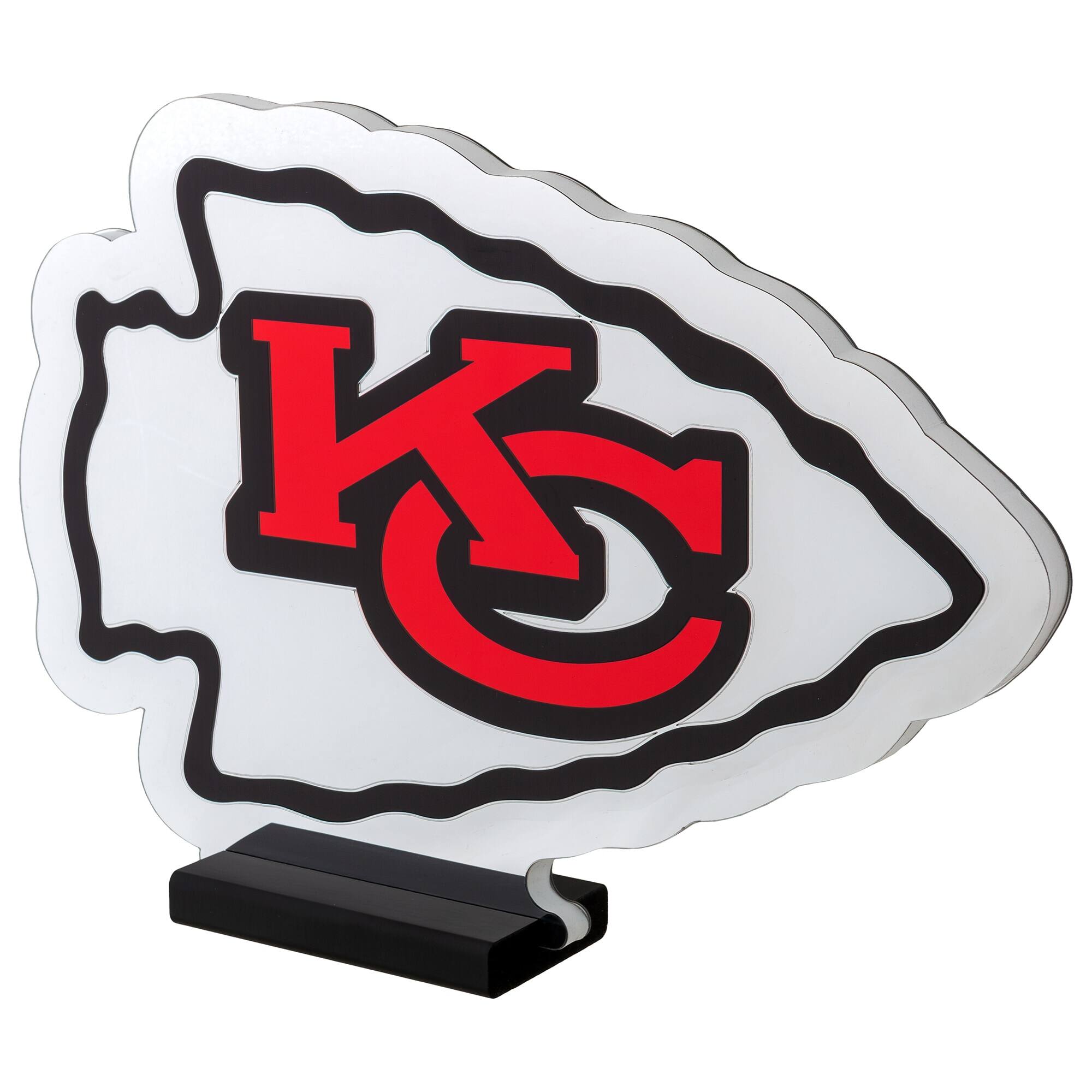 Alt View 1. Sporticulture - Kansas City Chiefs LED Infinity Logo Light - Multicolor.
