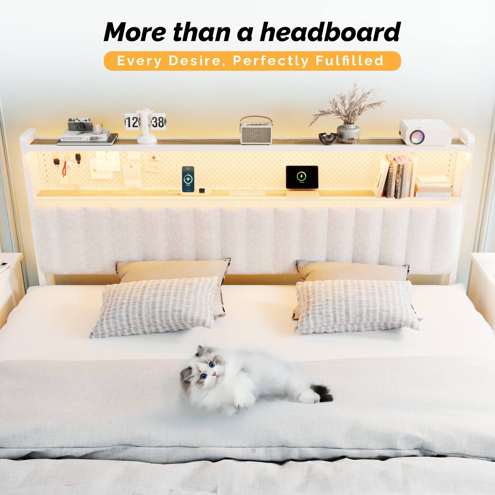 More than a headboard  
Every Desire, Perfectly Fulfilled