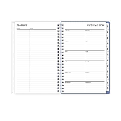 Certainly! Here is the corrected and grouped text from the image:

**CONTACTS**
- Name
- Address
- Phone
- Email
- Notes

**IMPORTANT DATES**
- Date
- Event
- Notes