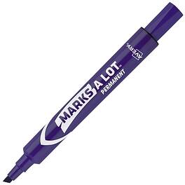 Avery - Marks A Lot Tank Permanent Markers, Chisel Tip, 12/Pack - Purple