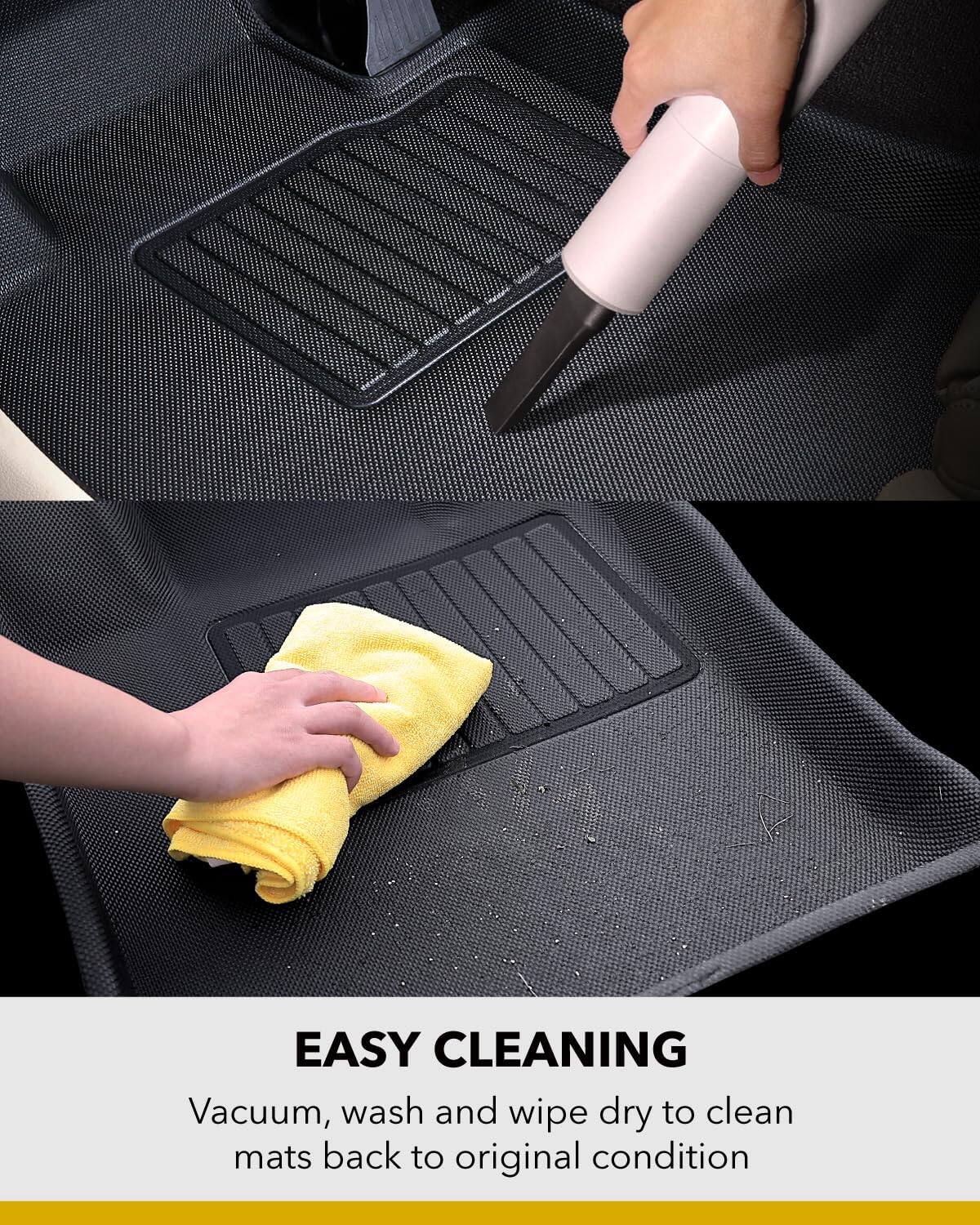 EASY CLEANING

Vacuum, wash and wipe dry to clean mats back to original condition