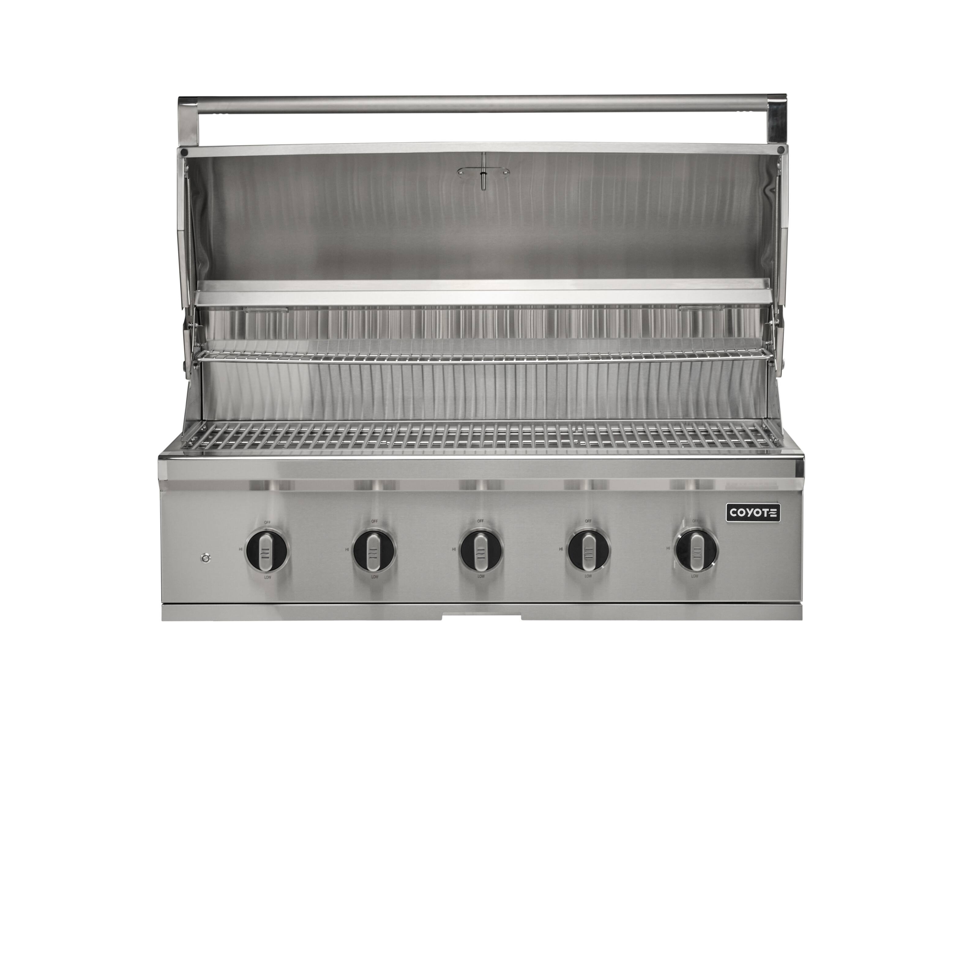 Angle. Coyote Outdoor Living - 42" Coyote Outdoor Living CL-Series Built-In Natural Gas (NG) Grill - Stainless Steel.