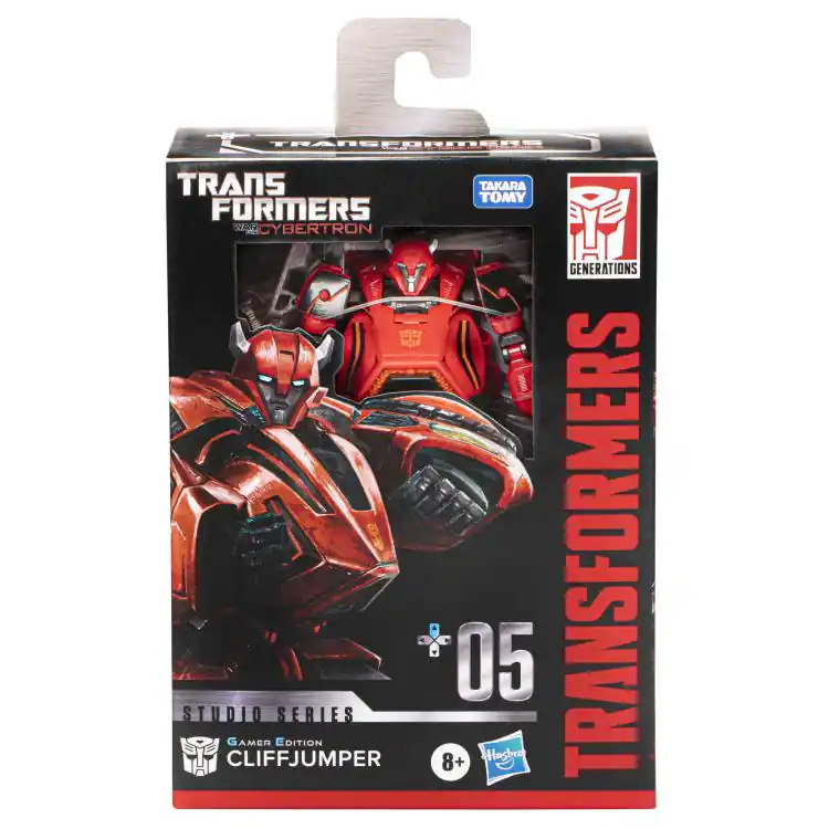 TRANSFORMERS  
GENERATIONS  
TRANSFORMERS  
WAR FOR CYBERTRON  
STUDIO SERIES  
GAMER EDITION  
CLIFFJUMPER  
05  
8+  
TAKARA TOMY  
HASBRO