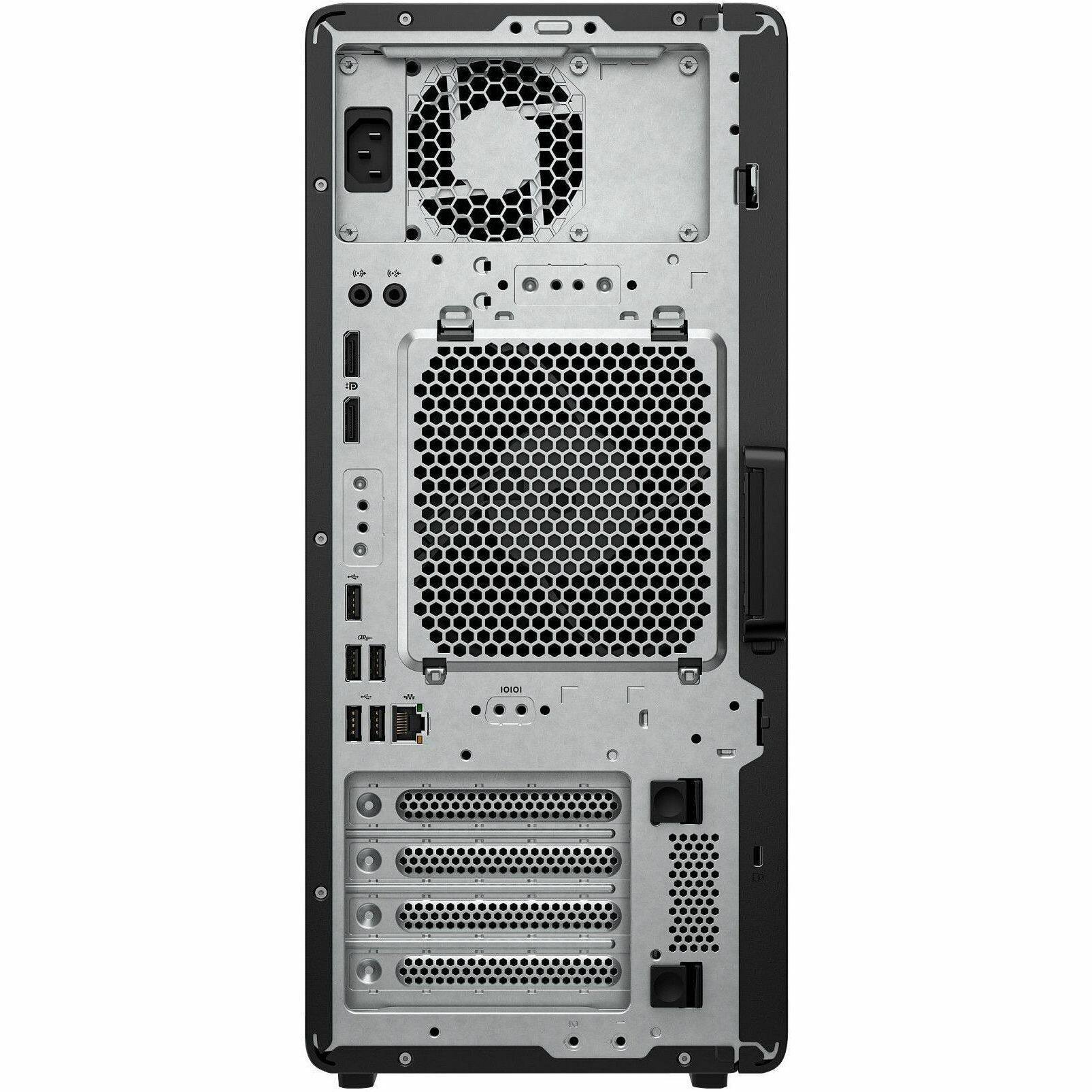 Alt View 3. HP - HP Z2 G1i Workstation - 1 x Intel Core Ultra 7 265 - 32 GB - 1 TB SSD - Tower - Black - Black.