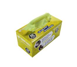 HOSPECO - SmartRags Microfiber Cleaning Rags, 12" x 12", 50/Box (M950Y-INNERBX) - Yellow