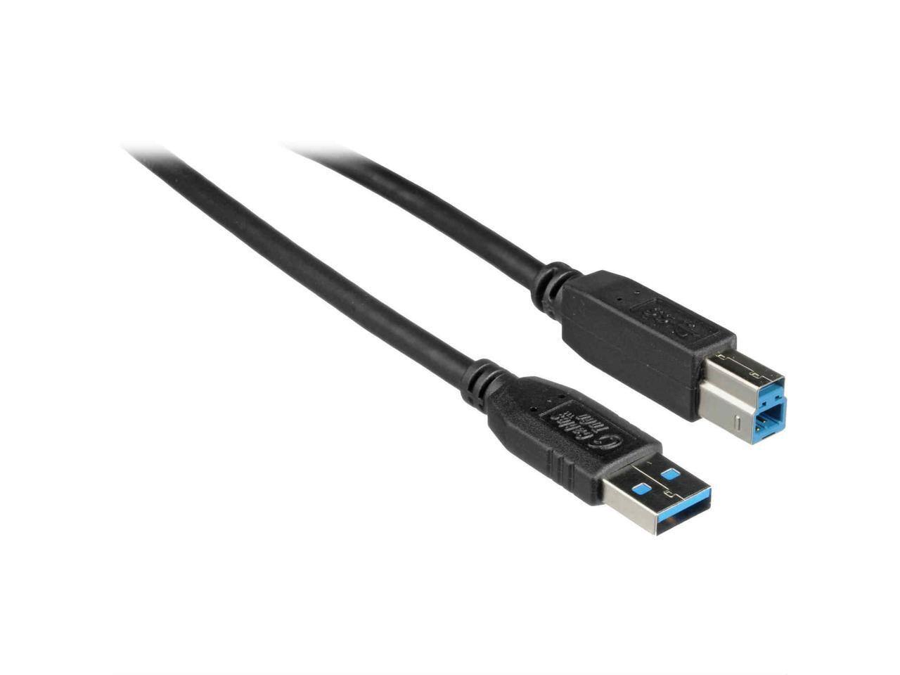 Alt View 1. Cables to Go - C2G 54174 2M USB 3.0 A MALE TO B MALE CABLE (6.5FT) - Black.
