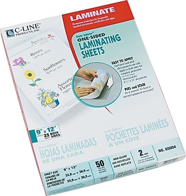 C-line - Cleer Adheer Laminating Sheets, Roll, 50/Box - Clear price history on PriceWatchPro