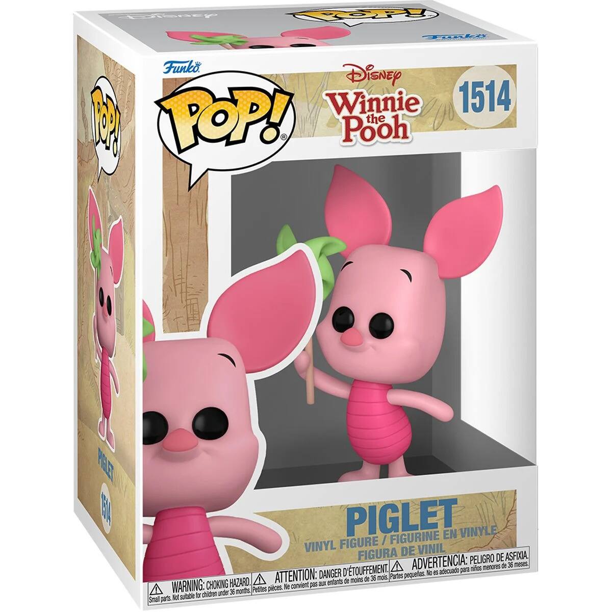 Disney Winnie the Pooh 1514 B POP! the Pooh ATS B PIGLET FIGURINE EN VINYLE FIGURE / VINYL DE VINIL FIGURA PELIGRO DE EASFIXIA D'TOUFFEMENT A ADVERTENCIA: adecuado pan nios menores de 36 neses DANGER pequeras. 6 HAZARD ATTENTION: - ontants de nons de 36 mois Partes WARNING: CHOKING Petites pices. e convient pas t chicren under 3 months Smal parts Ro subabe