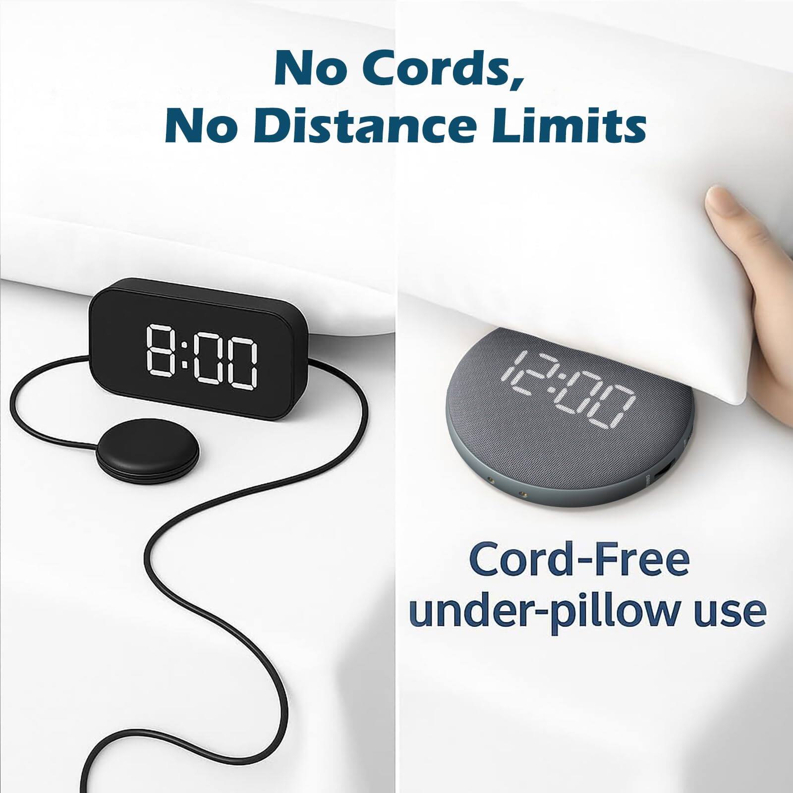 No Cords, No Distance Limits

8:00

Cord-Free under-pillow use

12:00