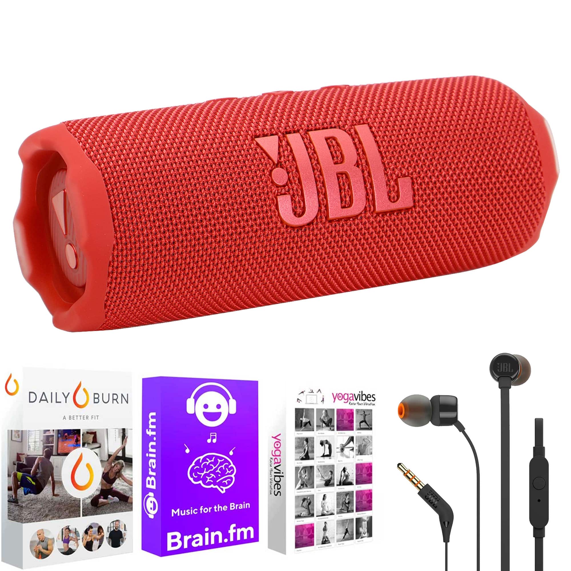 JBL Flip 7 Waterproof Bluetooth Speaker with In Ear Headphones +