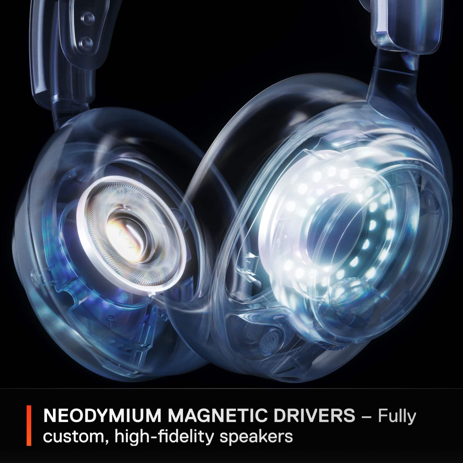NEODYMIUM MAGNETIC DRIVERS - Fully custom, high-fidelity speakers.