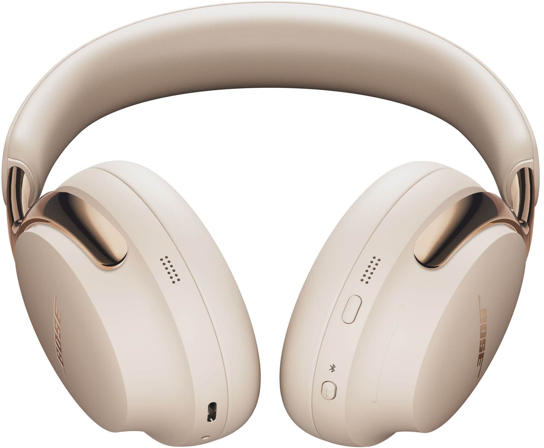 Angle. Bose - QuietComfort Ultra Headphones (2nd Gen) - Driftwood Sand.