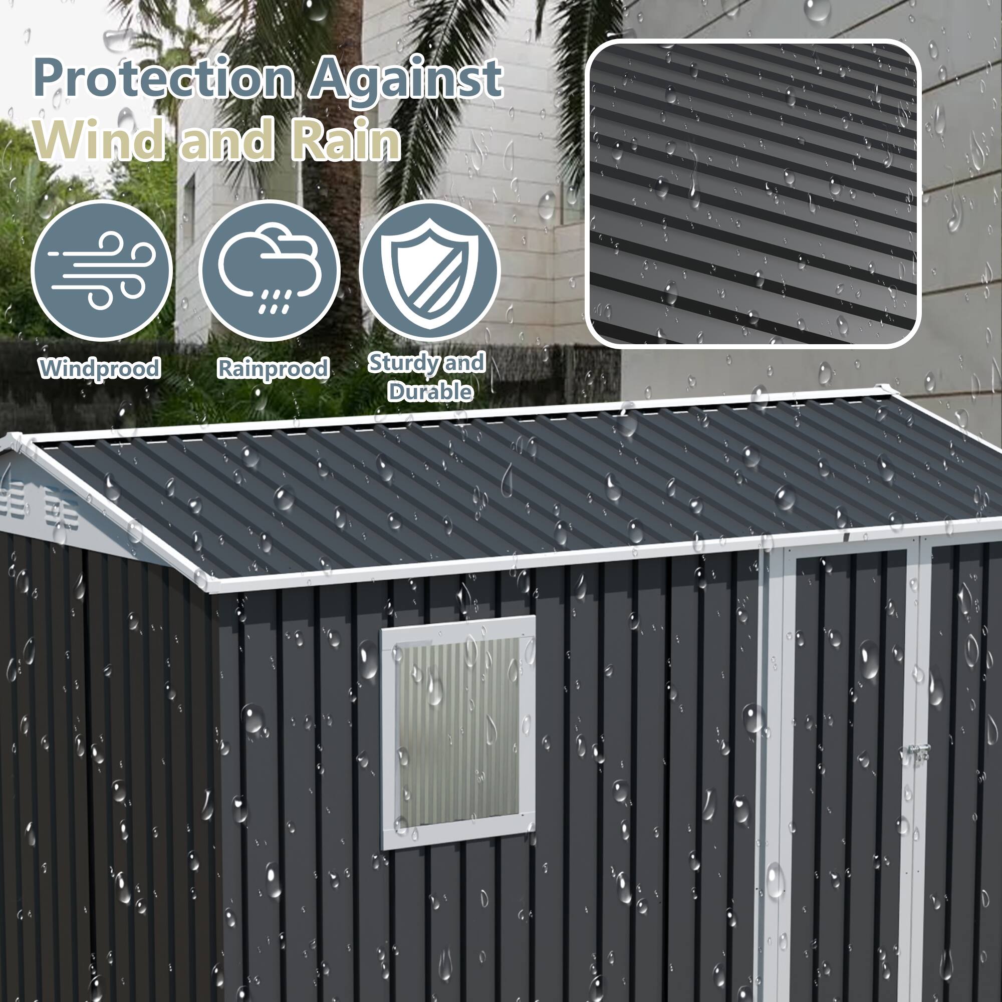 Protection Against Wind and Rain  
Windproof  
Rainproof  
Sturdy and Durable
