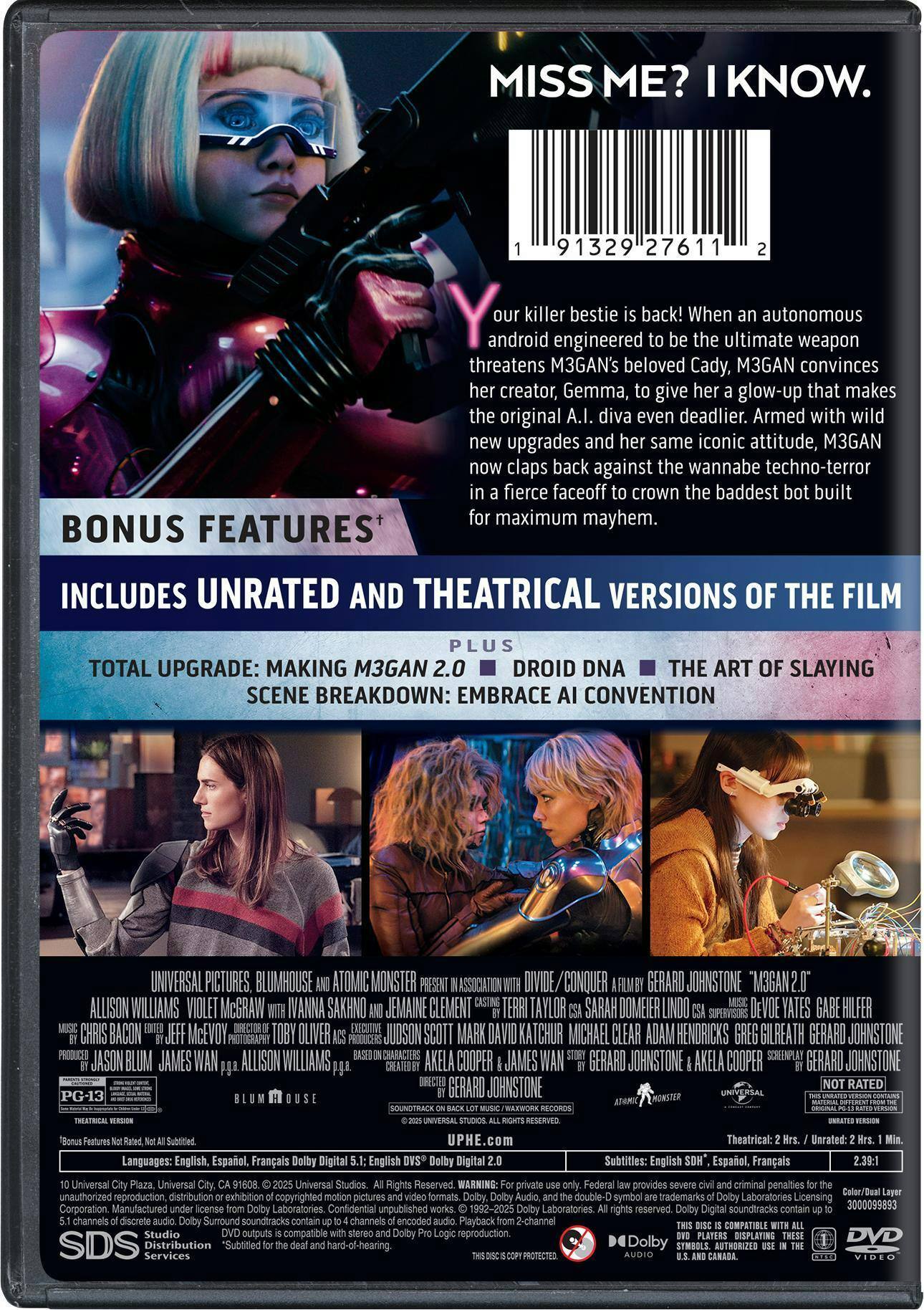 Back. M3GAN 2.0 [DVD].