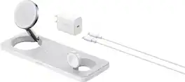 Anker - Wireless Charging Station (Qi 2.0, 15W, 3-in-1 - White