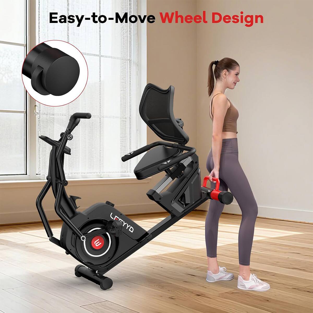 Easy-to-Move Wheel Design