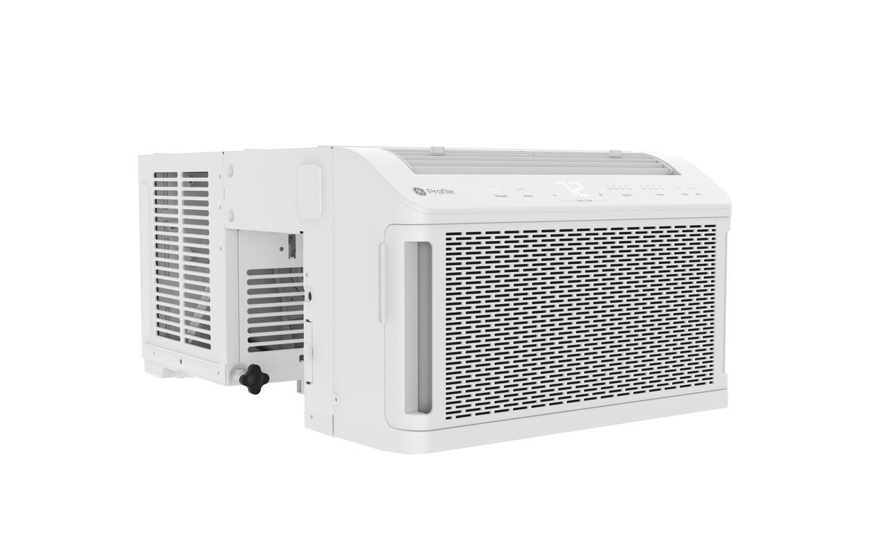 Alt View 10. GE - AHTT06BC_EAB ClearView 6100 BTU Window Air Conditioner, U-Shaped Adjustable Depth, 250 sq ft. - Refurbished Excellent - White.