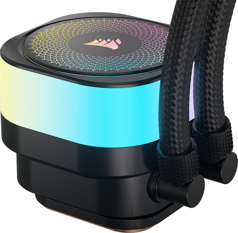 Alt View 10. CORSAIR - ICUE LINK TITAN 420 RX Liquid CPU Cooler with RGB Lighting - Black.