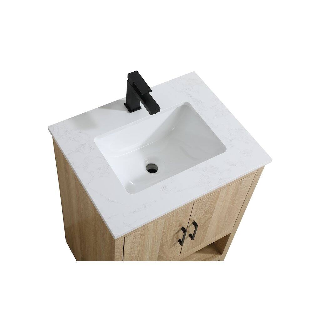 Back. Elegant Kitchen and Bath - Ira 24 Inch Single Bathroom Vanity In Mango Wood - Mango Wood.