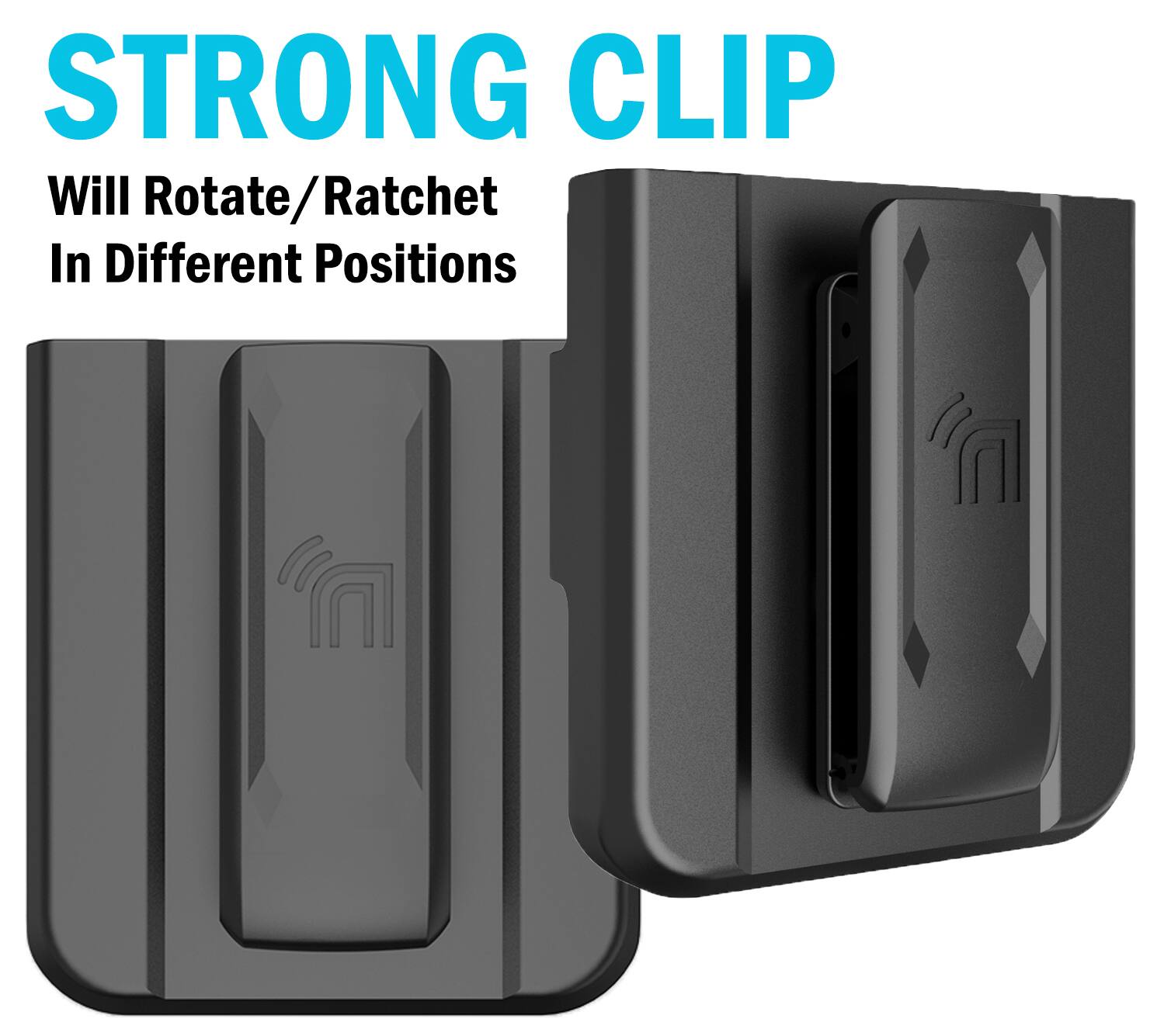 STRONG CLIP  
Will Rotate/Ratchet In Different Positions