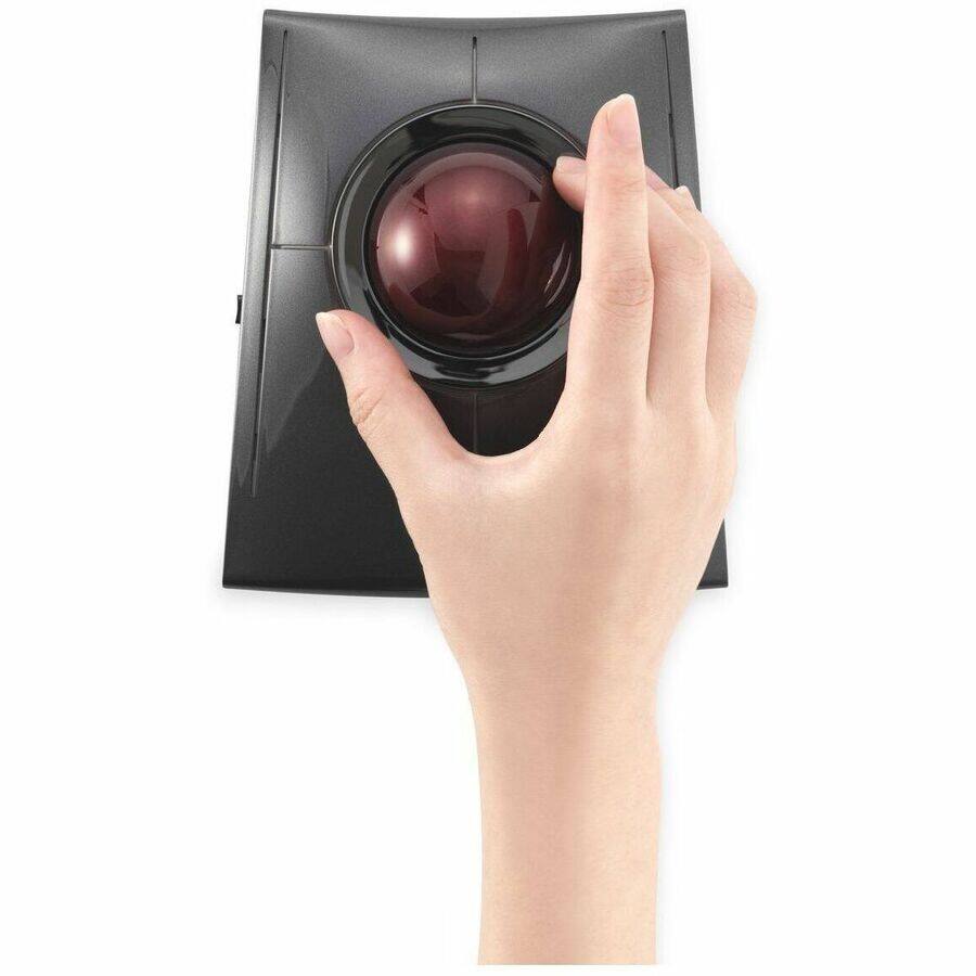 Alt View 4. Kensington - Kensington SlimBlade Pro Trackball - Optical - Cable/Wireless - Bluetooth/Radio Frequency - 2.40 GHz - Rechargeable - Black.