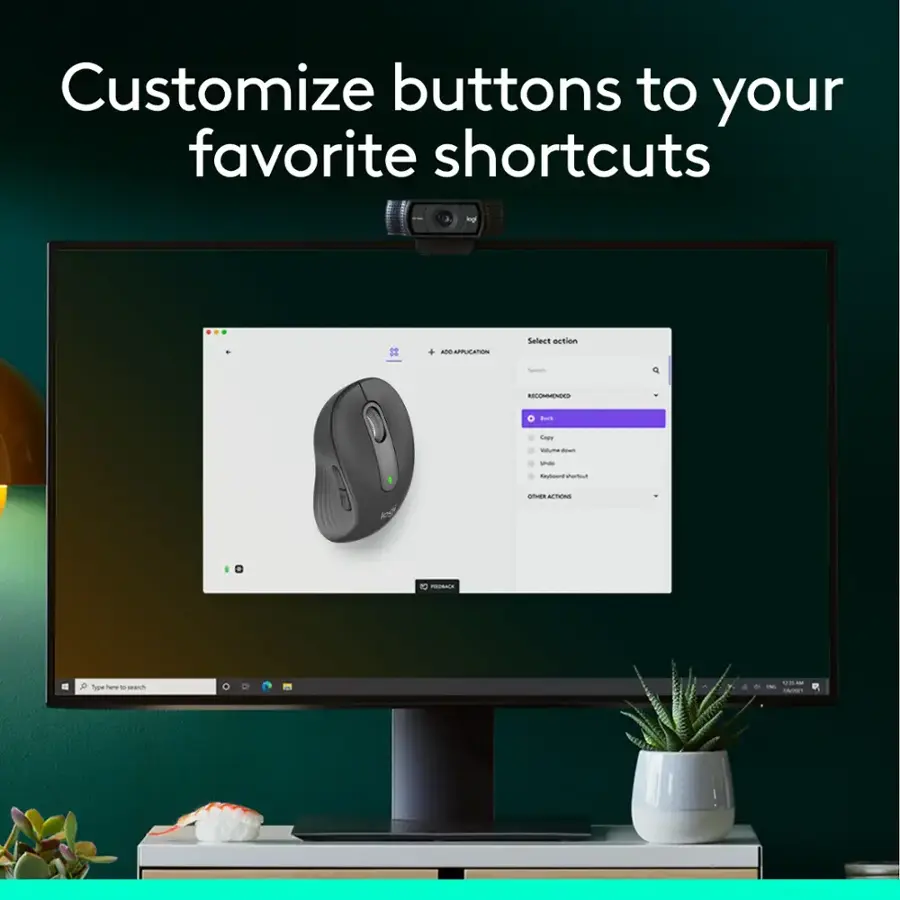 Customize buttons to your favorite shortcuts.